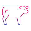 A cow graphic.